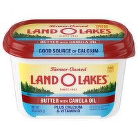 Land O Lakes Butter with Canola Oil Plus Calcium & Vitamin D, 15 Ounce