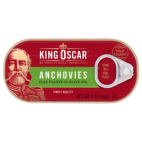 King Oscar Wild Caught Anchovy Fillets In Olive Oil, 2 Ounce