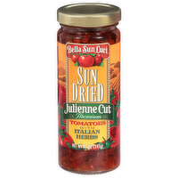 Bella Sun Luci Sun Dried Tomatoes Julienne Cut with Italian Herbs, 8.5 Ounce