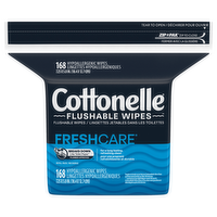 Cottonelle Flushable Wet Wipes Refill Pack, 168 Each