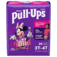 Huggies Pull Ups Learning Designs Girls Potty Training Pants 3T-4T (32-40 lbs.), 20 Each