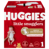 Huggies Little Snugglers Baby Diapers Size 1 (Up to 14 lbs.), 58 Each