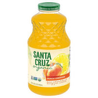Santa Cruz Organic Peach Lemonade, 32 Ounce