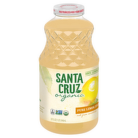 Santa Cruz Organic Pure 100% Lemon Juice, 32 Ounce