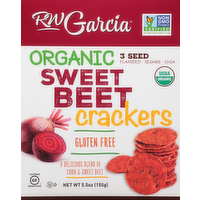 RW Garcia Organic Gluten Free Sweet Beet Crackers, 5.5 Ounce