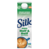 Silk Dairy Free Half & Half Alternative Creamy Oat Milk & Coconut Milk, 32 Ounce