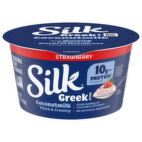 Silk Greek Style Strawberry Coconut Milk Dairy-Free Yogurt Alternative, 5.3 Ounce