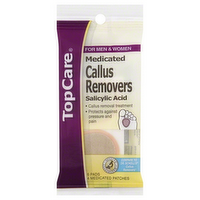 TopCare Medicated Callus Removers For Men & Women Salicylic Acid, 6 Each