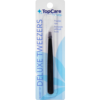 TopCare Precision Slant Tip Tweezers, 1 Each