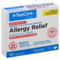 TopCare 24 Hour Allergy Relief Tablets, 10 Each