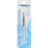 TopCare Slant Tip Tweezers, 1 Each