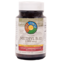 Full Circle Market Methyl B12 1000 mcg Vegetarian Lozenges, 100 Each