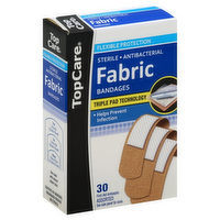 TopCare Fabric Bandages All One Size Flexible Protection, 30 Each