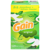 Gain Original Dryer Sheets, 120 Each