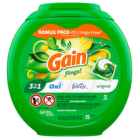 Gain Flings! Laundry Detergent Pacs Original Scent, 70 Each