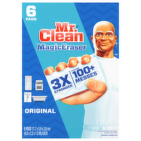 Mr. Clean Original Magic Eraser Cleaning Pads with Durafoam, 6 Each