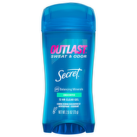 Secret Outlast Clear Gel Unscented Antiperspirant, 2.6 Ounce