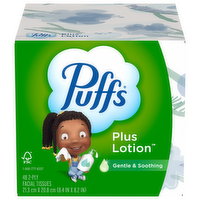 Puffs Plus Lotion Facial Tissues, 48 Each