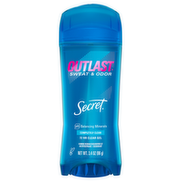 Secret Outlast Xtend Technology Completely Clean Clear Gel Antiperspirant & Deodorant, 3.4 Ounce