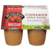 Musselman's Big Cup Cinnamon Applesauce, 4 Each