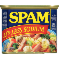 Spam 25% Less Sodium Canned Luncheon Meat, 12 Ounce