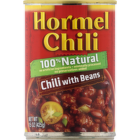 Hormel Chili 100% Natural Chili with Beans, 15 Ounce