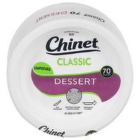 Chinet Classic White Appetizer & Dessert Plates 6 inch, 70 Each