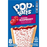 Kellogg's Pop-Tarts Frosted Raspberry Toaster Pastries, 8 Each