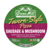 Green Mill Restaurant Tavern-Style Sausage & Mushroom Pizza, 20.6 Ounce