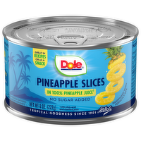 Dole Pineapple Slices in Pineapple Juice, 8 Ounce