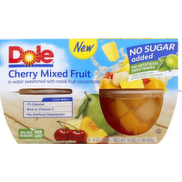Dole Cherry Mixed Fruit Cocktail, 4 Each