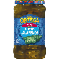 Ortega Sliced Hot Jalapeno Peppers, 12 Ounce