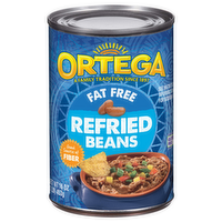 Ortega Fat Free Refried Beans, 16 Ounce