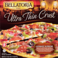 Bellatoria Ultra Thin Crust Ultimate Supreme Pizza, 12 Inch