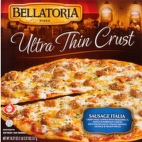 Bellatoria Ultra Thin Crust Sausage Italia Pizza, 12 Inch