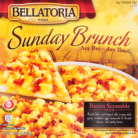 Bellatoria Sunday Brunch Bacon Scramble Pizza, 12 Inch