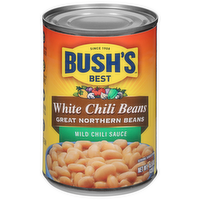 Bush's Best Chili Beans Great Northern White Beans in Mild White Chili Sauce, 15.5 Ounce