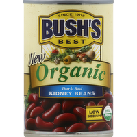 Bush's Best Organic Dark Red Kidney Beans, 15 Ounce