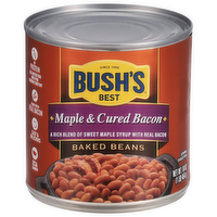 Bush's Best Maple Cured Bacon Baked Beans, 16 Ounce