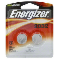 Energizer 2032BP2 3-Volt Lithium Coin Batteries, 1 Each