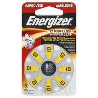 Energizer AZ10DP8 Hearing Aid Batteries, 8 Each