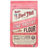 Bob's Red Mill Unbleached White Fine Pastry Flour, 5 Pound