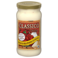 Classico Roasted Red Pepper Alfredo Pasta Sauce, 15 Ounce