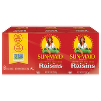 Sun-Maid California Raisins, 6 Each