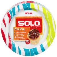 Solo All Occasion Paper Plates 7 inch, 48 Each