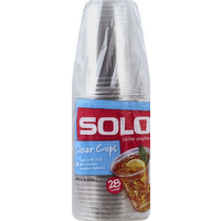 Solo Clear Plastic Cups 10 oz, 28 Each