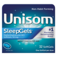 Unisom Nighttime Sleep-Aid Sleep Gels, 32 Each