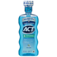 ACT Restoring Anticavity Fluoride Mouthwash Cool Mint, 18 Ounce