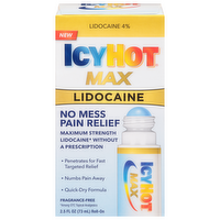 Icy Hot Max Lidocaine Pain Relief Liquid Roll-On, 2.5 Ounce