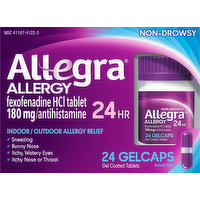 Allegra Allergy 24 Hour Gelcaps, 24 Each